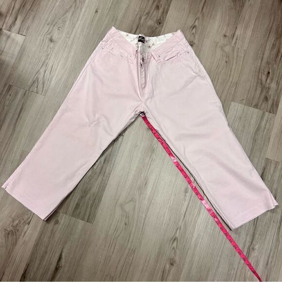 Vintage y2k Hint capri corduroy jeans in light pink. NWOT sz 13 low rise - Picture 6 of 13